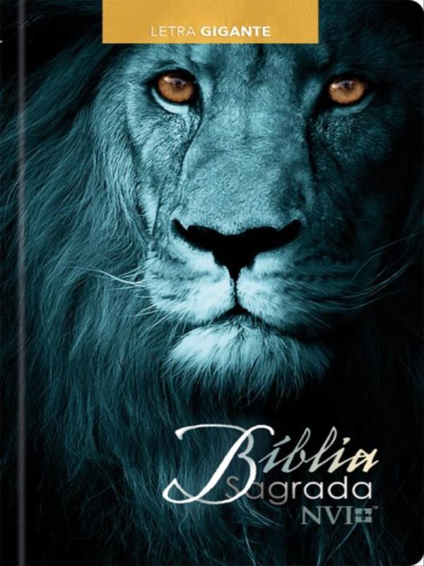 BíBlia Sagrada Nvi - Letra Gigante - Leão Azul