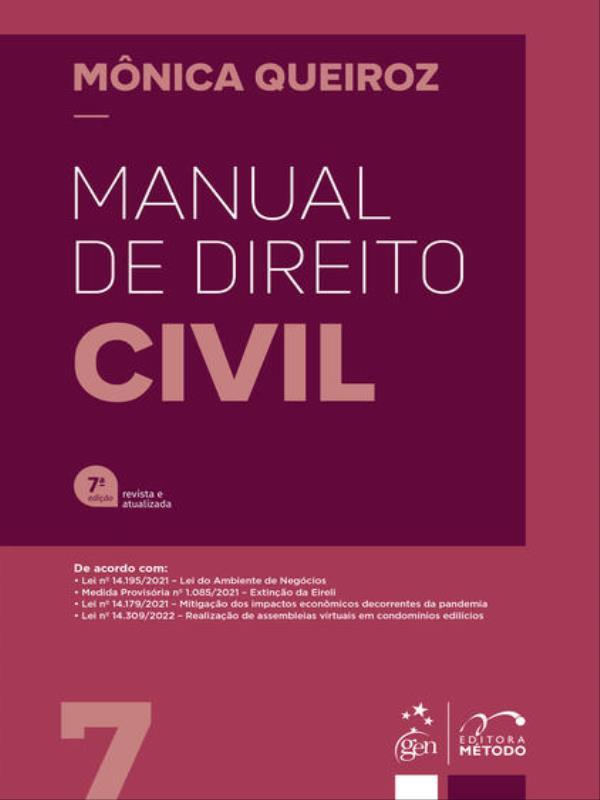 Manual de Direito Civil - 7ª Edição 2022