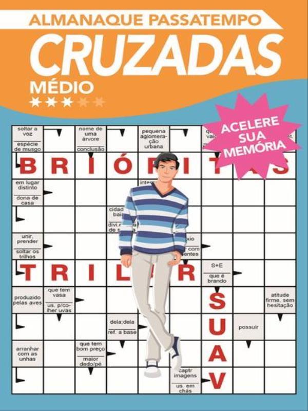Capa do livro Almanaque Passatempo - Cruzadas - NíVel MéDio de On Line Editora