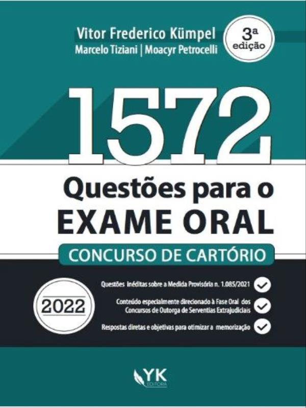 1572 QuestõEs para o Exame Oral - 2022