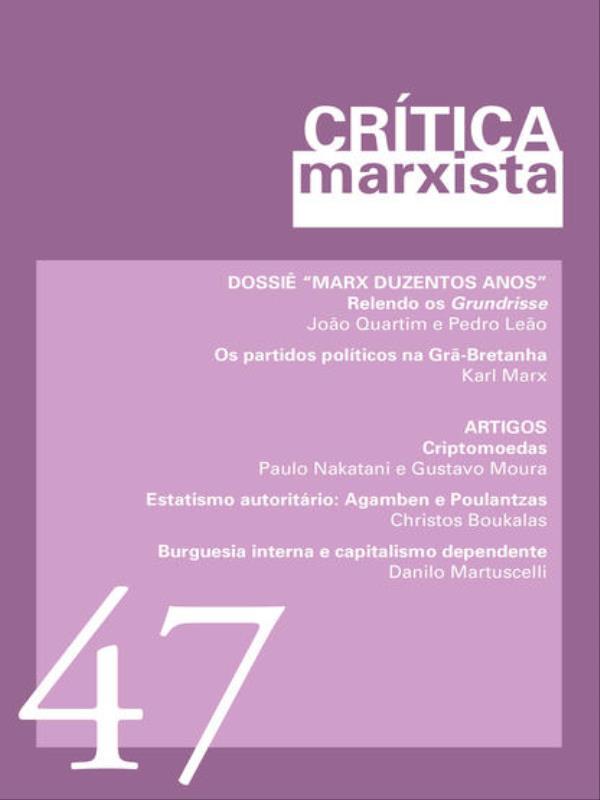 CríTica Marxista - Vol. 47 - Ano 2018