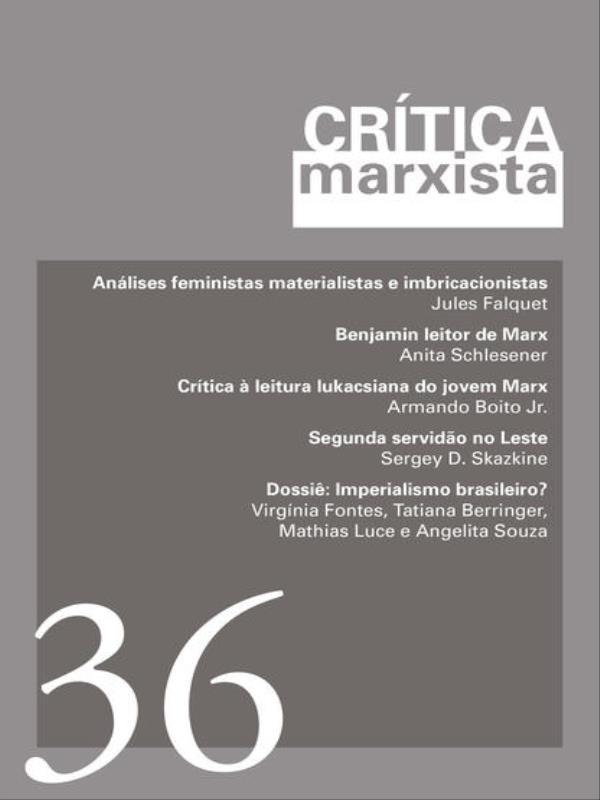 CríTica Marxista - Vol. 36 - Ano 2013