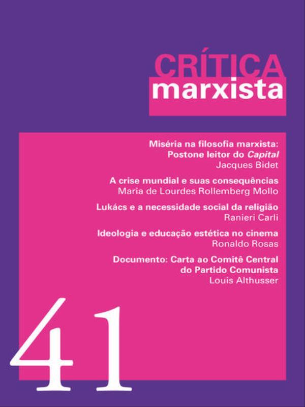 CríTica Marxista - Vol. 41 - Ano 2015