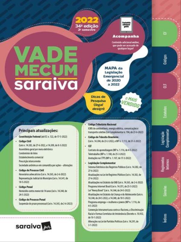 Vade Mecum Saraiva - Tradicional - 34ª Edição 2022