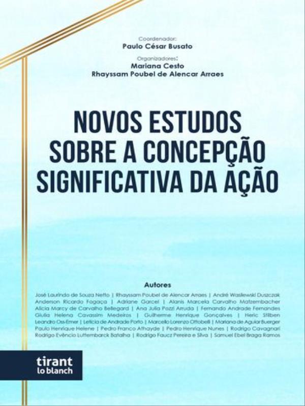 Novos Estudos sobre a Concepção Significativa da ação - 2022