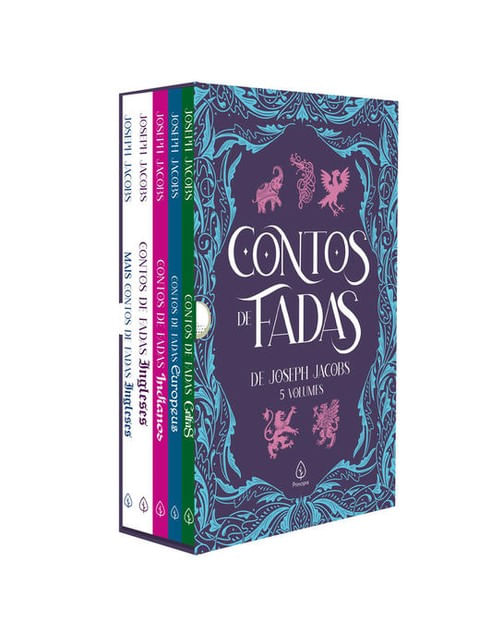 Box Contos de Fadas de Joseph Jacobs com 5 Marcadores de PáGinas