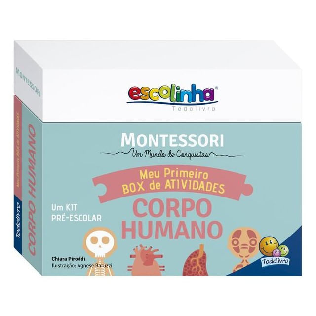 Escolinha Montessori Meu P Box de Atividades: Corpo Humano (Escolinha)