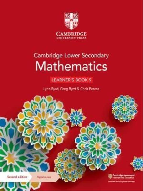 Cambridge Lower Secondary Mathematics Learner'S Book 9 With Digital Access - Second Edition