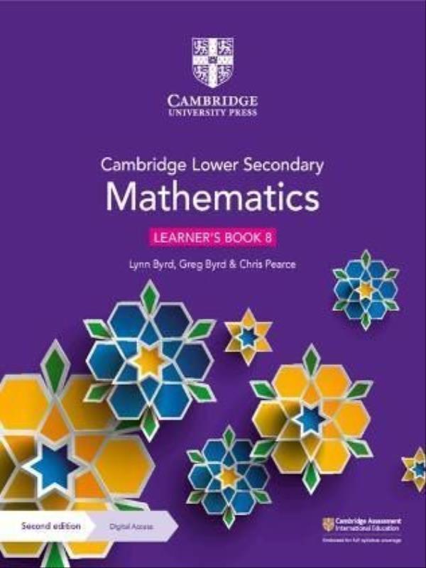 Cambridge Lower Secondary Mathematics Learner'S Book - 8 With Digital Access - Second Edition