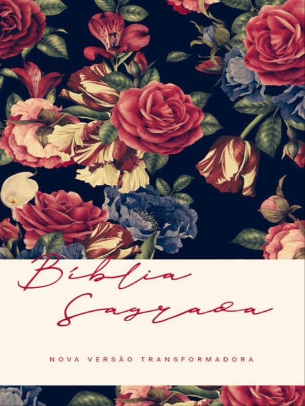 BíBlia Nvt Rosas Slim - Letra Maior