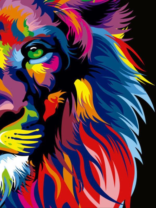BíBlia Nvt Lion Colors Slim - Letra Maior