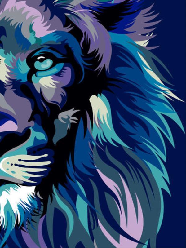 BíBlia Nvt Lion Colors Cool Slim - Letra Maior