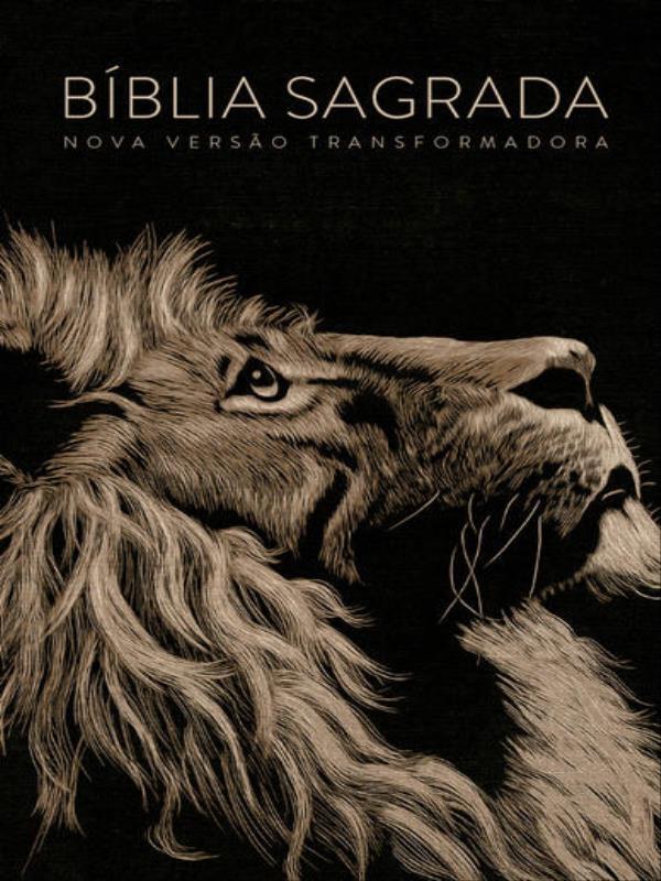 BíBlia Nvt Lion Head Slim - Letra Maior
