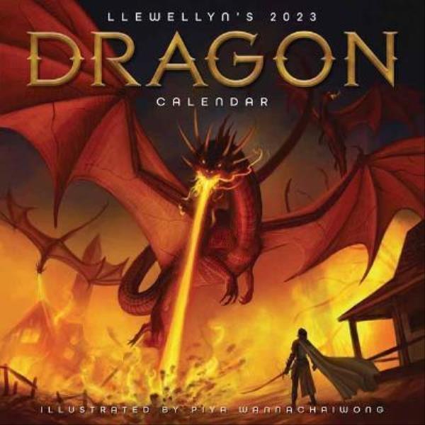 Capa do livro 2023 - Llewellyn'S Dragon Calendar - 30 X 30 de Piya Llewellyn Editora | Wannachaiwong