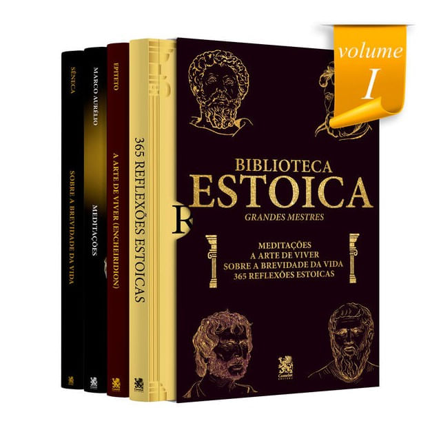 Biblioteca Estoica: Grandes Mestres Volume I - Box com 4 Livros