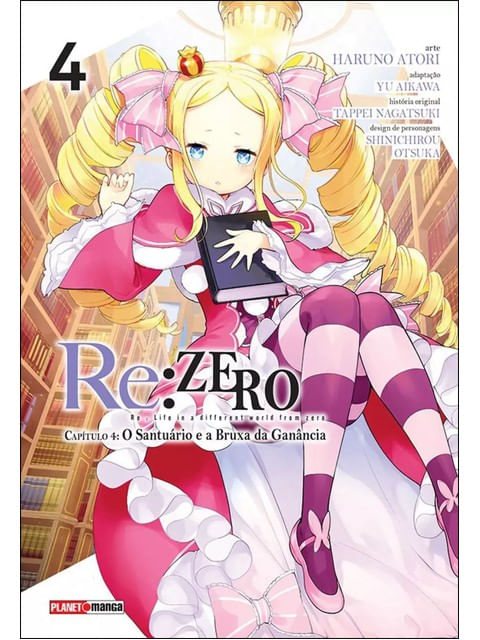 Re:Zero CapíTulo 4: o SantuáRio e a Bruxa da GanâNcia Vol. 4
