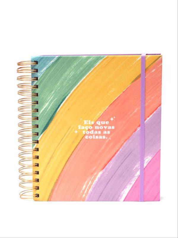 Meu Plano Perfeito, Planner sem Data com Capa Dura, Espiral Duplo, Capa Pastel | Planner 2026