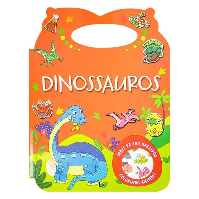 Colorindo Animais - um Livro com Alça: Dinossauros