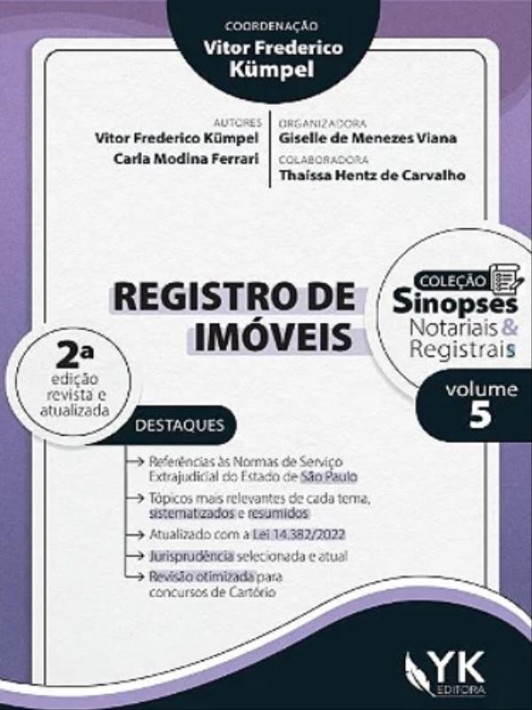 Registro de ImóVeis - 2022 - Vol. 5