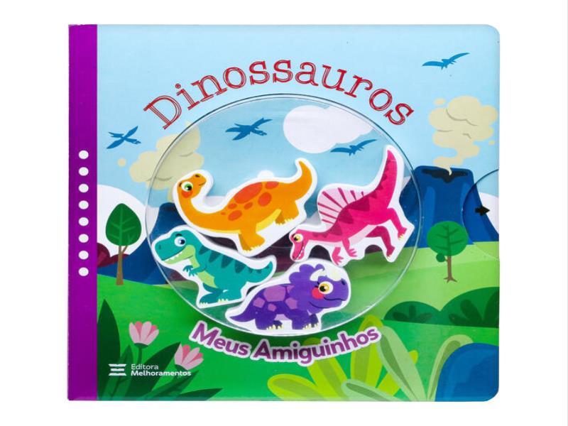 Dinossauros (Livro + 4 Personagens de Madeira)