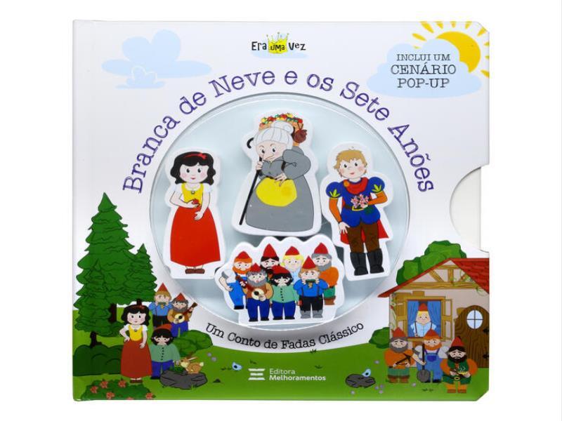 Branca de Neve e os Sete AnõEs (Livro + CenáRio Pop-Up + 4 Personagens de Madeira) - Vol. 3