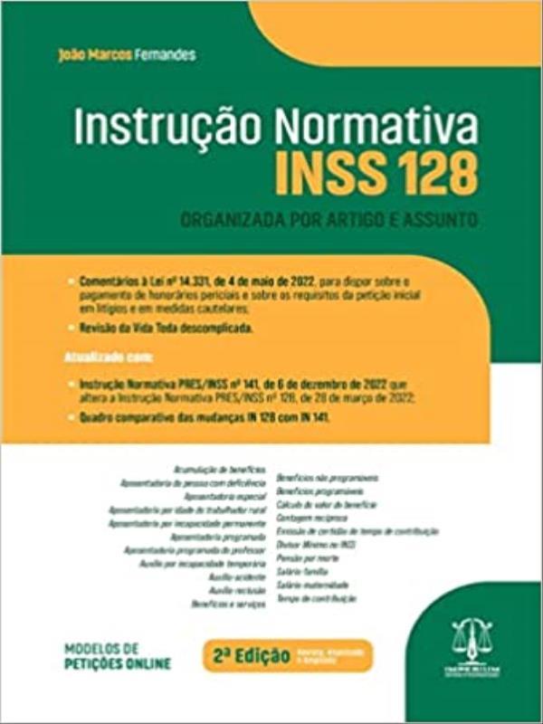 Instrução Normativa - Inss 128 - 2023
