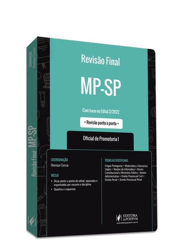 Revisão Final - Oficial de Promotoria I - Mp-Sp - 2023