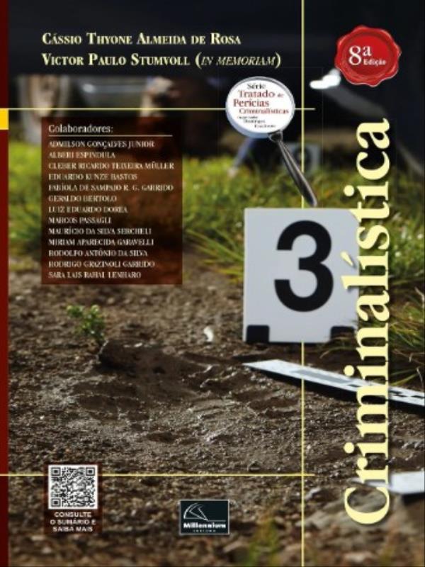 Capa do livro CriminalíStica - 2023 de Victor Paulo | Rosa CáSsio Thyone Almeida de Stumvoll
