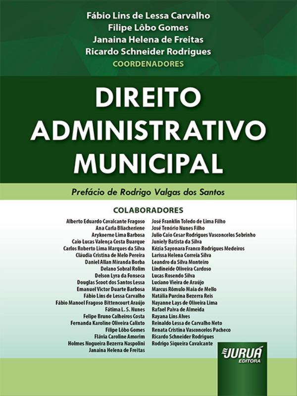 Capa do livro Direito Administrativo Municipal - 2022