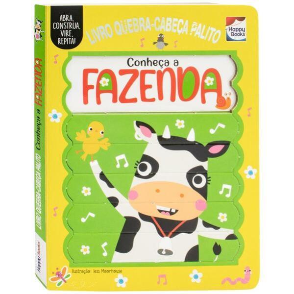 Livro Quebra-Cabeça Palito: Conheça a Fazenda