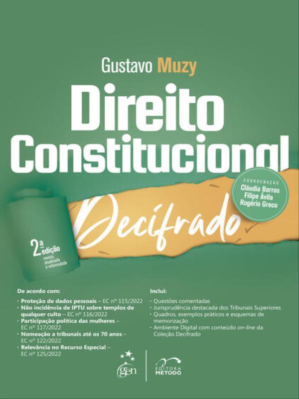 Coleção Decifrado - Direito Constitucional Decifrado - 2ª Edição 2023