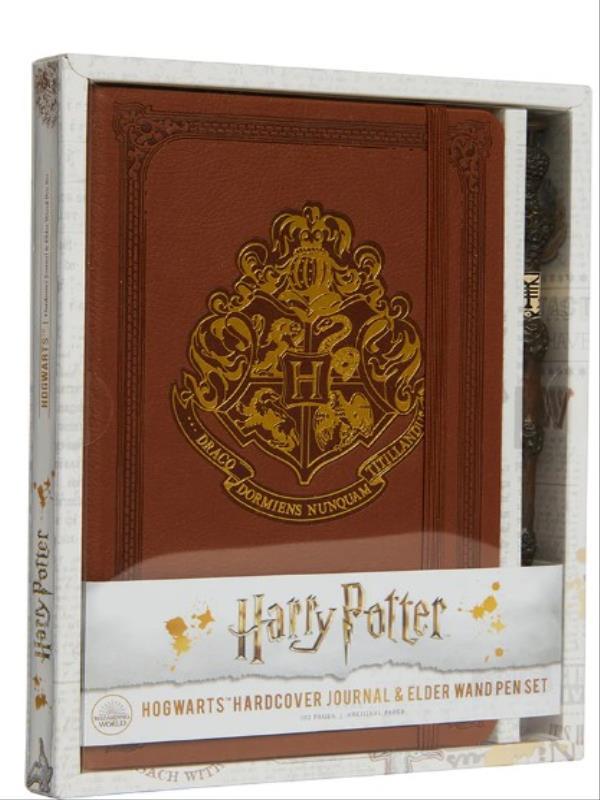 Harry Potter - Hogwarts Hardcover Journal And Elder Wand Pen Set