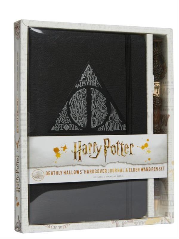 Harry Potte - Deathly Hallows Hardcover Journal And Elder Wand Pen Set