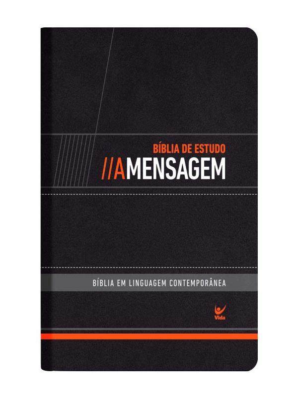 BíBlia de Estudo a Mensagem - Cp de Luxo Preta