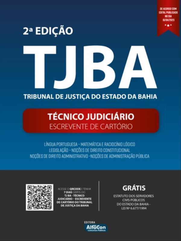 Apostila Tjba - TéCnico JudiciáRio e Escrevente de CartóRio do Tribunal de Justiça do Estado da Bahi