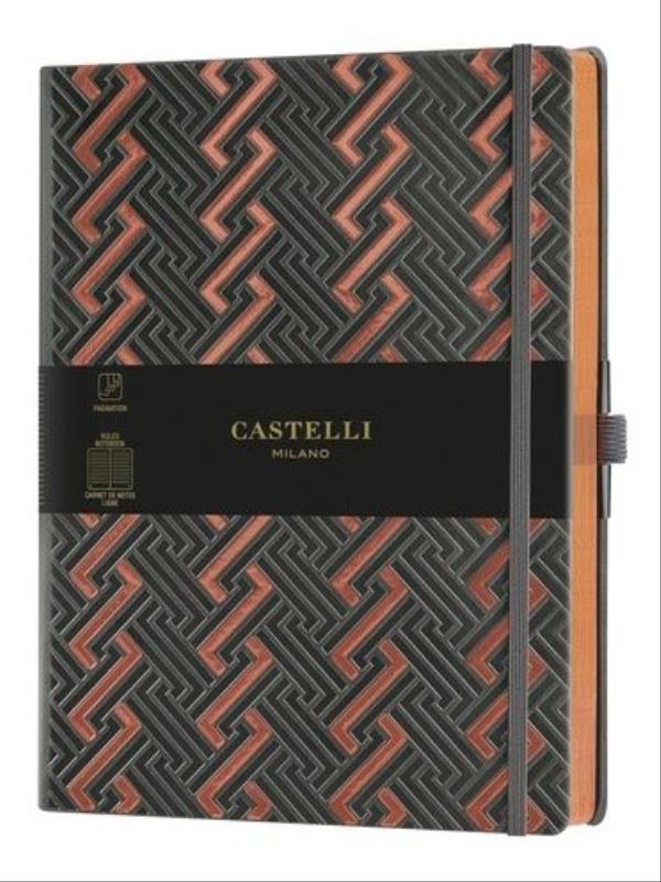 Carnet C&G TrèS Grand Format Ligné Romans Copper