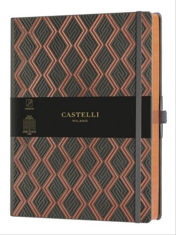 Carnet C&G TrèS Grand Format Ligné Greek Copper
