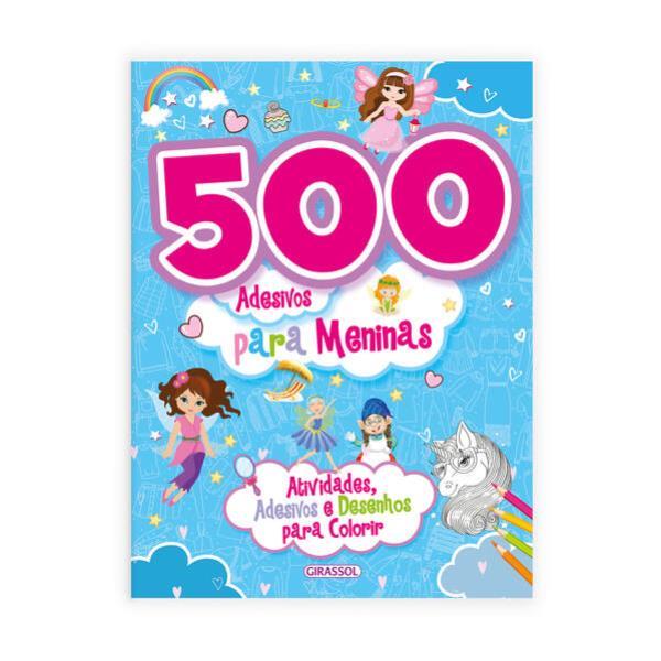 500 Adesivos para Meninas - Azul