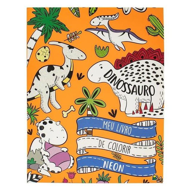 Meu Livro de Colorir Neon: Dinossauro