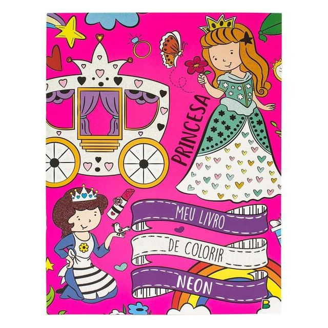 Meu Livro de Colorir Neon: Princesa