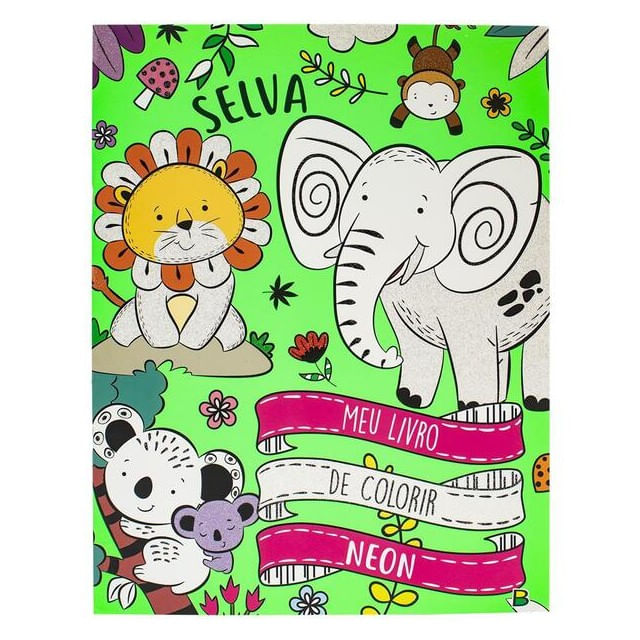 Meu Livro de Colorir Neon: Selva