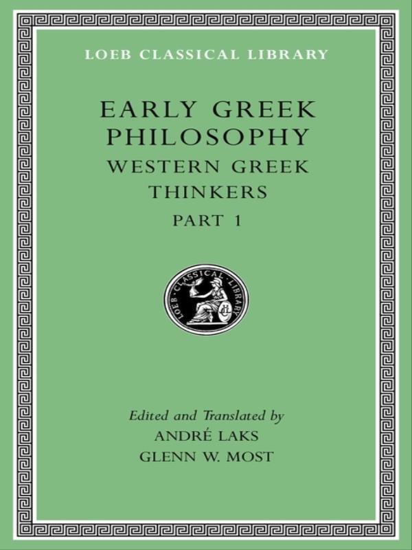 Early Greek Philosophy - Vol. Iv