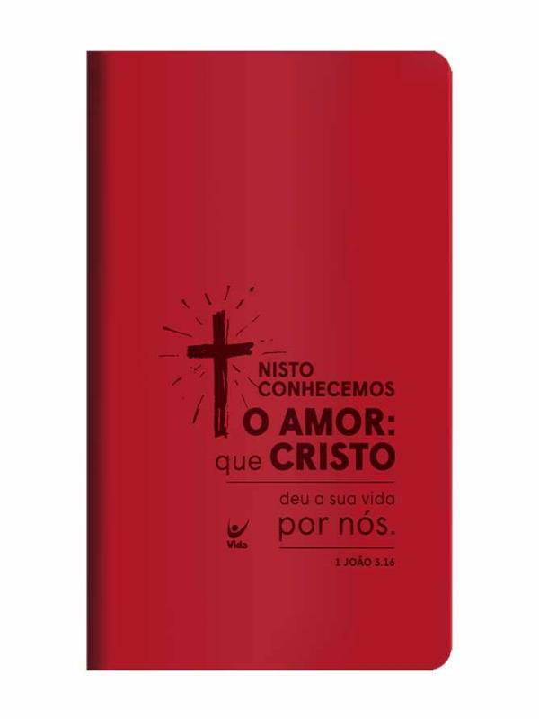 BíBlia Aec - Capa Vermelha - Cruz