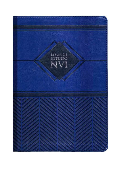 BíBlia de Estudo Nvi - Capa Azul íNdigo - Capa Luxo