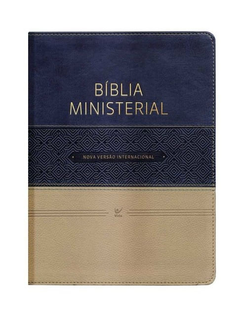 BíBlia Ministerial - Nvi - Capa Duotone Azul e Bege