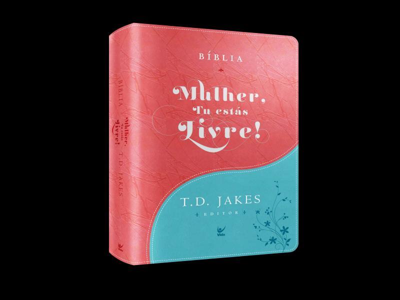 BíBlia Mulher, Tu EstáS Livre! - Aec - Capa Luxo Turquesa e Vermelho com íNdice