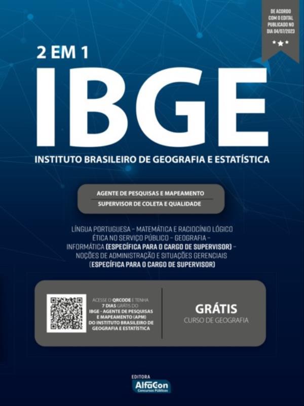 Ibge - Agente de Pesquisas e Mapeamento e Supervisor de Coleta e Qualidade - Instituto Brasileiro de