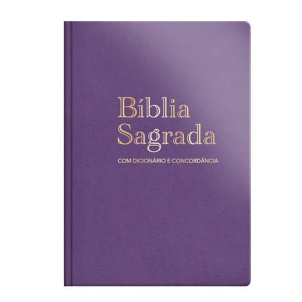 BíBlia Arc Grande - DicionáRio e ConcordâNcia - Luxo Especial Roxa