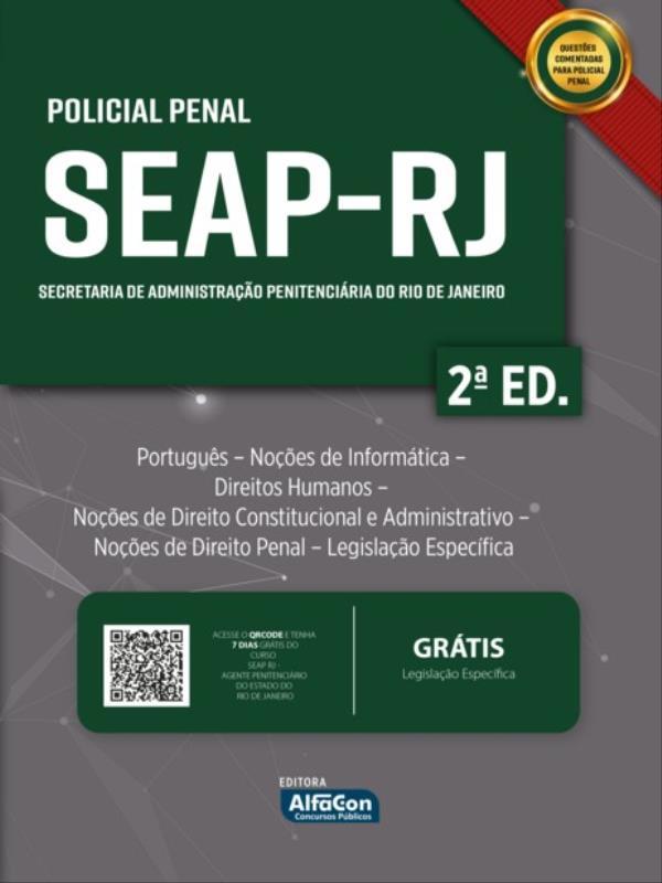 Seap-Rj – Policial Penal da Secretaria de Administração PenitenciáRia do Rio de Janeiro