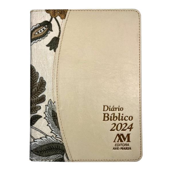 DiáRio BíBlico 2024 - Luxo Creme Floral